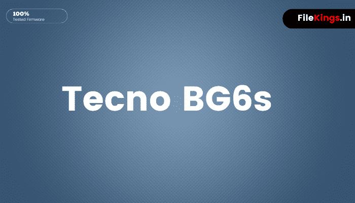 Tecno BG6s